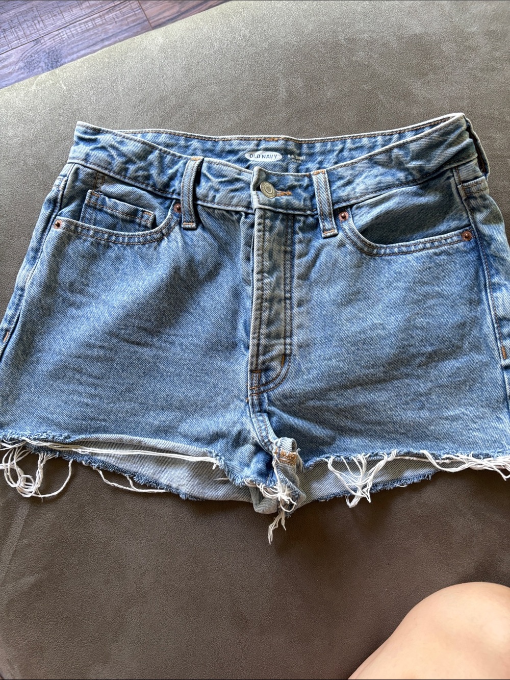 Old Navy Washed Blue Denim Cutoff Shorts